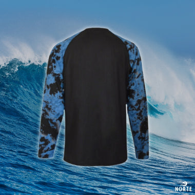 Norte Men's UPF 50 Long Sleeve Rash Guard Black/Camo - Norte #