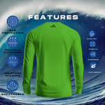 Green Rashguard features