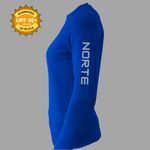 Norte Women's UPF 50 Rash Guard SPF/UV Blue - Norte 